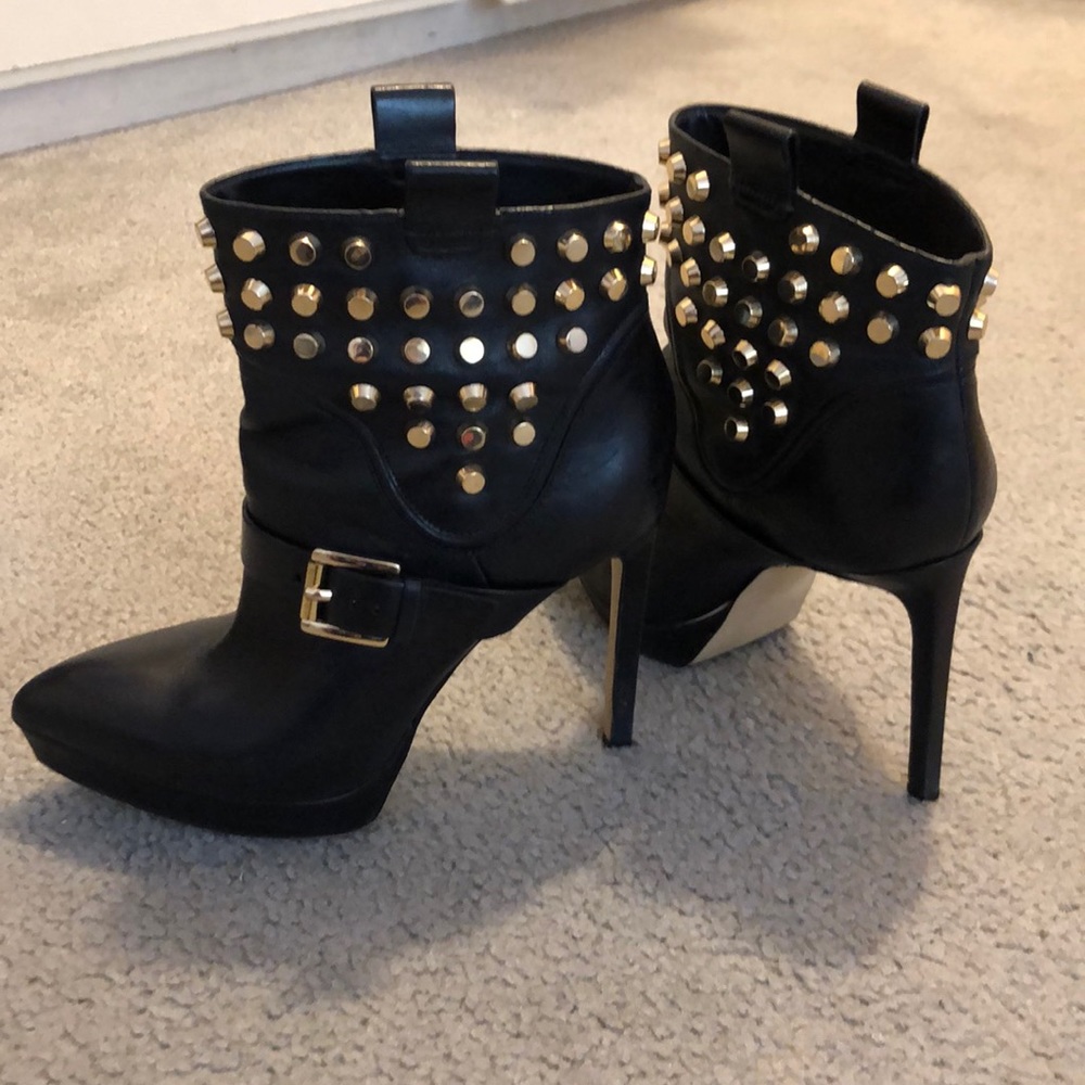 Michael kors black stud boots